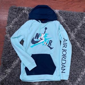 Color block air jordan hoodie